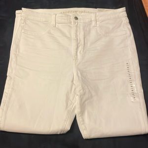 Non-Ripped White Jeans